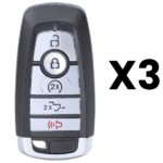 UrbanX Aftermarket Replacement Key Fob – FCC: M3N-A2C931426 – PN: 164R8166 – 5 Button – 3-Pack