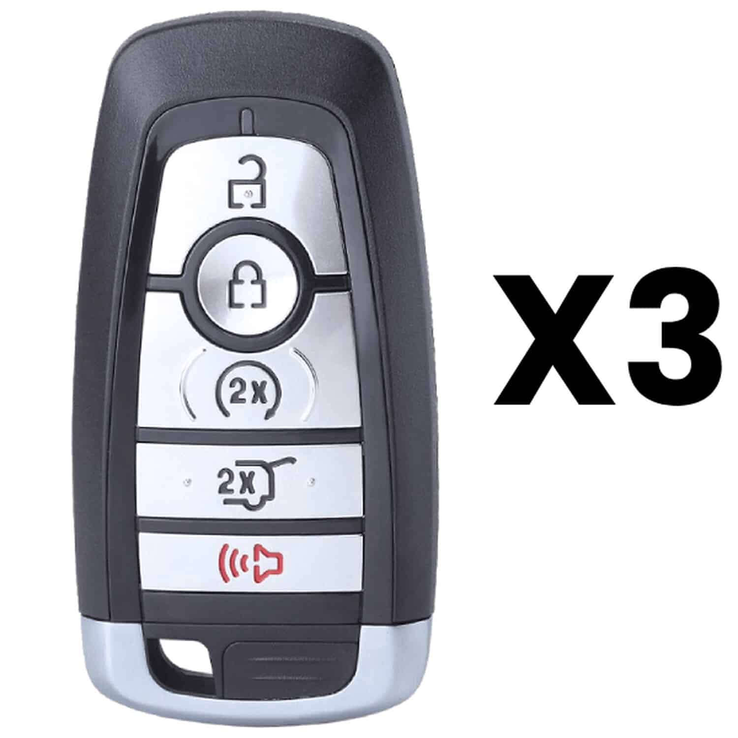 UrbanX Aftermarket Replacement 2020-2025 Ford Escape Key Fob – FCC: M3N-A2C931426 – PN: 164R8198 – 5 Button – 3-Pack UrbanX Aftermarket Replacement 2020-2025 Ford Escape Key Fob – FCC: M3N-A2C931426 – PN: 164R8198 – 5 Button – 3-Pack - Image 1