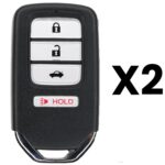 UrbanX Aftermarket Replacement 2018-2020 Honda Accord Key Fob – FCC: CWTWB1G0090 – PN: 72147TVAA11 – 4 Button – 2-Pack