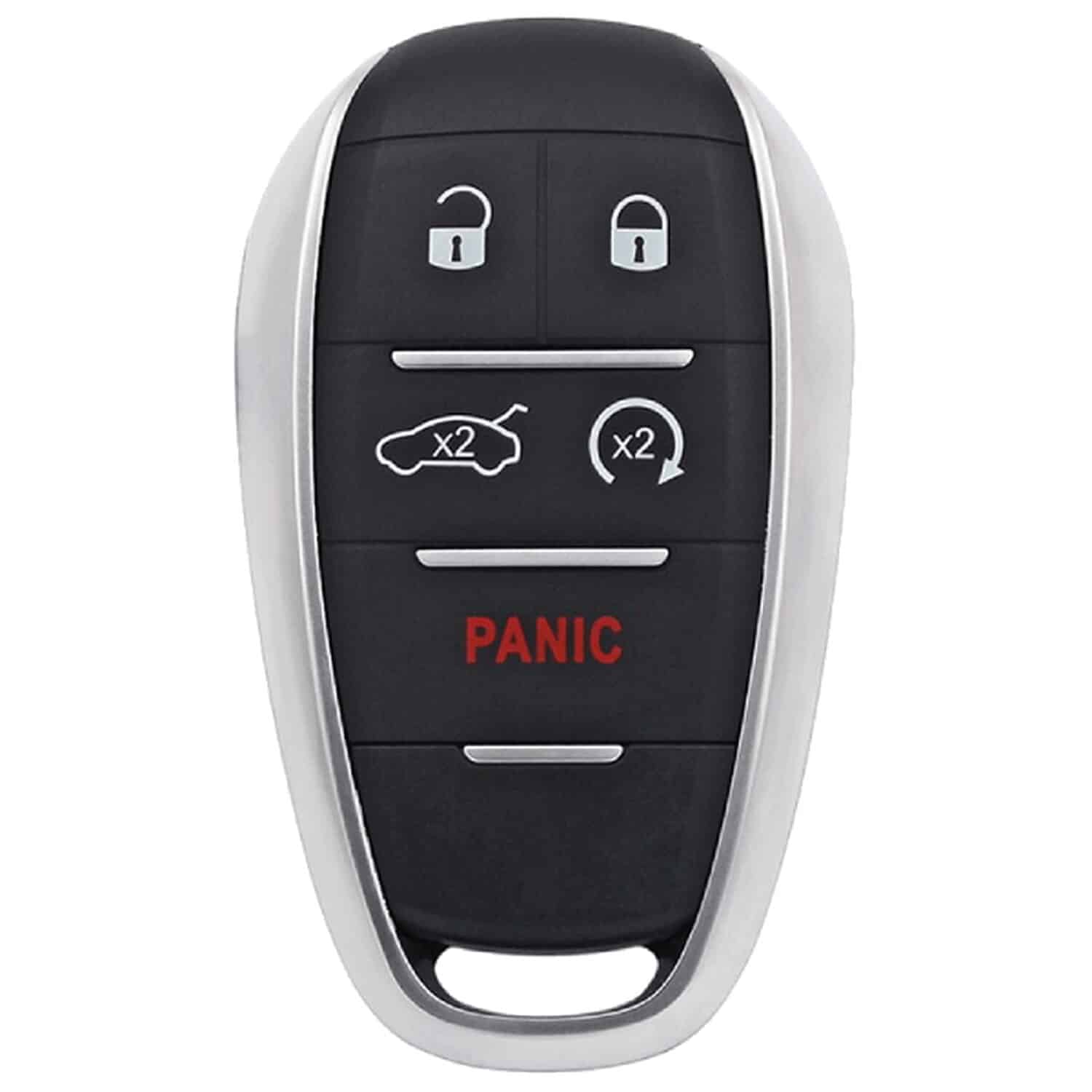 UrbanX Aftermarket Replacement Key Fob – FCC: KR5ALFA434 – PN: 6EP44LXHAA – 5 Button UrbanX Aftermarket Replacement Key Fob – FCC: KR5ALFA434 – PN: 6EP44LXHAA – 5 Button - Image 1
