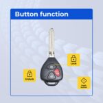 UrbanX Replacement 2009 Toyota Yaris Key Fob – FCC: MOZB41TG – PN: 89070-52850 – 3 Button - Image 3