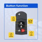 UrbanX Replacement 2005 Mazda Rx-8 Key Fob – FCC: KPU41788 – PN: 4238A-41524 – 4 Button - Image 5