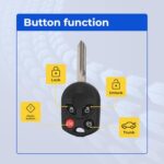 UrbanX Replacement 2009 Ford Taurus Key Fob – FCC: CWTWB1U793, OUC6000022, 164-R7040 – PN: 164-R7040 – 4 Button - Image 7