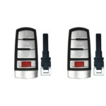 UrbanX (2-Pack) Replacement 2012 Volkswagen CC Key Fob – FCC: NBG009066T – 4 Button