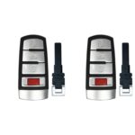 UrbanX (2-Pack) Replacement 2012 Volkswagen CC Key Fob – FCC: NBG009066T – 4 Button