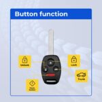 UrbanX (2-Pack) Replacement 2010-2014 Cadillac SRX Key Fob – FCC: NBG009768T – PN: 22865375, 22856930 – 5 Button - Image 7