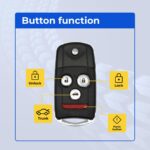 UrbanX Replacement 2009-2014 Acura Tsx Key Fob Remote FCC: MLBHLIK-1T, MLBHLIK1T PN: 35113-TK4-A00 4Btn - Image 4
