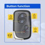 UrbanX Replacement 2009-2011 Lexus LX570 Key Fob – FCC: HYQ14AEM, HYQ14AAB – PN: 89904-60061, 89904-60A00 – 4 Button - Image 3