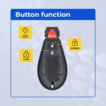 UrbanX (2-Pack) Replacement 2009-2012 Ram Key Fob – FCC: IYZ-C01C – PN: 56046706, 56046707 – 3 Button - Image 6