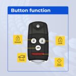 UrbanX Replacement 2009-2014 Acura Tsx Key Fob Remote FCC: MLBHLIK-1T, MLBHLIK1T PN: 35113-TK4-A00 4Btn - Image 5