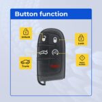UrbanX Replacement 2017 Dodge Challenger Key Fob – FCC: M3N-40821302, M3N40821302 – PN: 56046759AF – 5 Button - Image 6