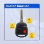 UrbanX (2-Pack) Replacement 2003 Lexus GX470 Key Fob – FCC: HYQ1512V – PN: 89070-60801 – 3 Button - Image 6