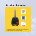 UrbanX (2-Pack) Replacement 2003 Lexus GX470 Key Fob – FCC: HYQ1512V – PN: 89070-60801 – 3 Button - Image 7