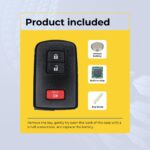 UrbanX (2-Pack) Replacement 2020 Toyota 4Runner Key Fob – FCC: HYQ14FBA – PN: 89904-0E092, 89904-0E091, 89904-60J70, 89904-0E090 – 3 Button - Image 6