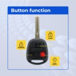 UrbanX (2-Pack) Replacement 2003 Lexus GX470 Key Fob – FCC: HYQ1512V – PN: 89070-60801 – 3 Button - Image 5