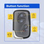 UrbanX Replacement 2009-2011 Lexus LX570 Key Fob – FCC: HYQ14AEM, HYQ14AAB – PN: 89904-60061, 89904-60A00 – 4 Button - Image 4