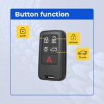 UrbanX Replacement 2012 Volvo V70 Key Fob – FCC: KR55WK49264 – PN: 30659637 – 5 Button - Image 7