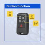 UrbanX Replacement 2015 Volvo V60 Key Fob – FCC: KR55WK49264 – PN: 30659637 – 5 Button - Image 7