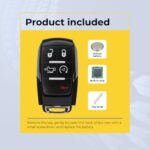 UrbanX (2-Pack) Replacement 2019-2024 Ram 2500 3500 4500 5500 Key Fob – FCC: GQ4-76T – PN: 68575429 – 5 Button - Image 7