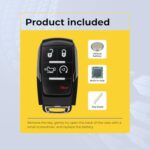 UrbanX (2-Pack) Replacement 2019-2024 Ram 2500 3500 4500 5500 Key Fob – FCC: GQ4-76T – PN: 68575429 – 5 Button - Image 7