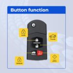 UrbanX Replacement 2005 Mazda Rx-8 Key Fob – FCC: KPU41788 – PN: 4238A-41524 – 4 Button - Image 6