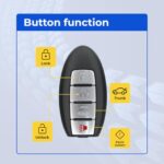 UrbanX Replacement 2013 Nissan Sentra Key Fob – FCC: CWTWB1U840 – PN: 285E3-3SG0D – 4 Button - Image 5