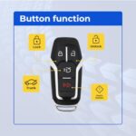 UrbanX (2-Pack) Replacement 2017 Ford Explorer Key Fob – FCC: M3N-A2C31243300, M3N-A2C31243800, 164-R8109, 164-R8120 – PN: 164-R8109, 164-R8120 – 4 - Image 7
