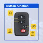 UrbanX (2-Pack) Replacement 2009 Toyota Highlander Key Fob – FCC: HYQ14AAB – PN: 89904-48110 – 4 Button - Image 4