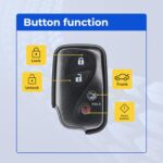 UrbanX (2-Pack) Replacement 2008 Lexus LS460 Smart Key Fob – FCC: HYQ14AAB – PN: 89904-30270 – 4 Button - Image 5