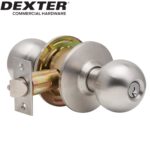 UrbanX Aftermarket DEXTER Grade 2 Entry Office Cylindrical Knob Lock Satin Stainless Steel Finish - image 1