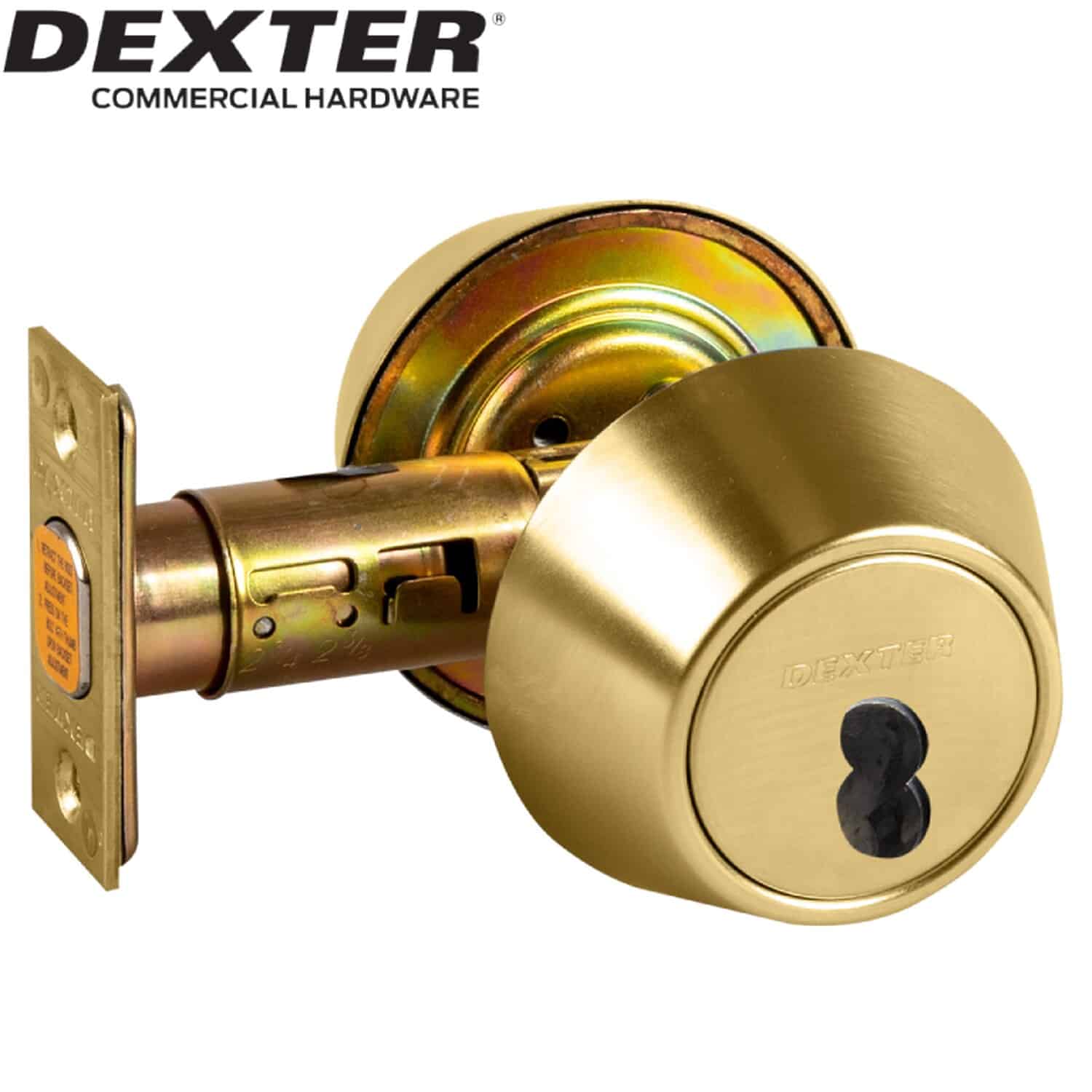 UrbanX Aftermarket DEXTER Grade 2 Single Cylinder Deadbolt 2-3/8″ or 2-3/4″ Adjustable Backset, SFIC Prep Less Core Bright Brass Finish - image 1 UrbanX Aftermarket DEXTER Grade 2 Single Cylinder Deadbolt 2-3/8″ or 2-3/4″ Adjustable Backset, SFIC Prep Less Core Bright Brass Finish - image 1