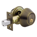 UrbanX Aftermarket Grade 3 Double Cylinder Deadbolt, 2-3/8″ or 2-3/4″ Adjustable Backset Conventional Cylinder Brush Antique (SC1) - image 1