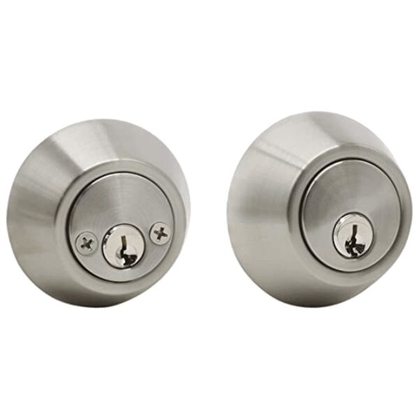 UrbanX Aftermarket Grade 3 Double Cylinder Deadbolt, 2-3/8″ or 2-3/4″ Adjustable Backset Conventional Cylinder Satin Finish 6 Pin (SC4) - image 1