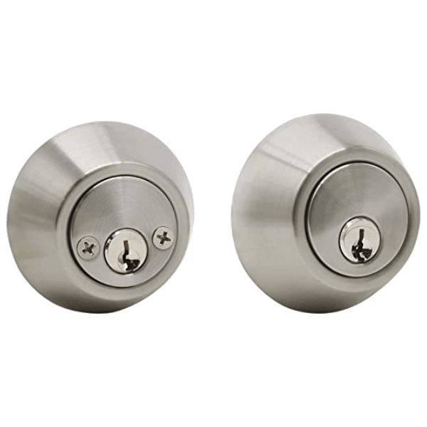 UrbanX Aftermarket Grade 3 Double Cylinder Deadbolt, 2-3/8″ or 2-3/4″ Adjustable Backset Conventional Cylinder Satin Finish (KW1) - image 1