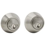 UrbanX Aftermarket Mxtech Grade 3 Double Cylinder Deadbolt, 2-3/8″ or 2-3/4″ Adjustable Backset Conventional Cylinder Satin Finish (SC1) - image 1