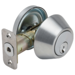 UrbanX Aftermarket Grade 3 Single Cylinder Deadbolt, 2-3/8″ or 2-3/4″ Adjustable Backset Conventional Cylinder Satin Chrome Finish (SC1) - image 1