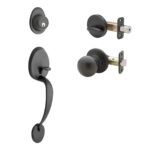 UrbanX Aftermarket Oil Rubbed Bronze Single Cylinder Knob Door Handleset SC1 Keyway - image 1