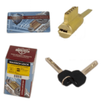 UrbanX Aftermarket Polished Brass Key In Knob Deadbolt Cylinder With 2 Keys 006 KEYWAY - image 1