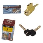 UrbanX Aftermarket Polished Brass Key In Knob Deadbolt Cylinder With 2 Keys 006 KEYWAY - image 1