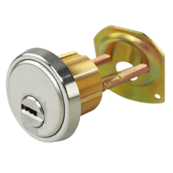 UrbanX Aftermarket Satin Finish 1-1/8″ Rim/Mortise Cylinder With 2 Keys 006 KEYWAY - image 1