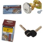 UrbanX Aftermarket Satin Finish 1-1/8″ Rim/Mortise Cylinder With 2 Keys 006 KEYWAY - image 2