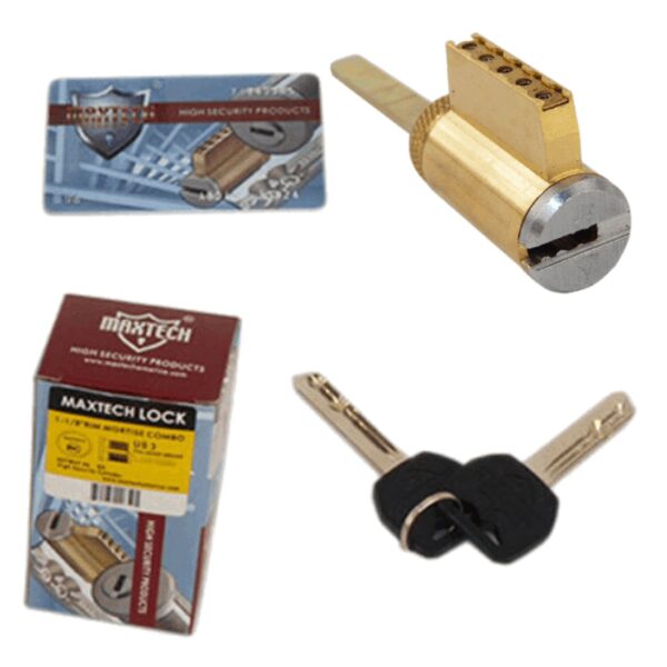 UrbanX Aftermarket Satin Finish Key In Knob Deadbolt Cylinder With 2 Keys 006 KEYWAY - image 1
