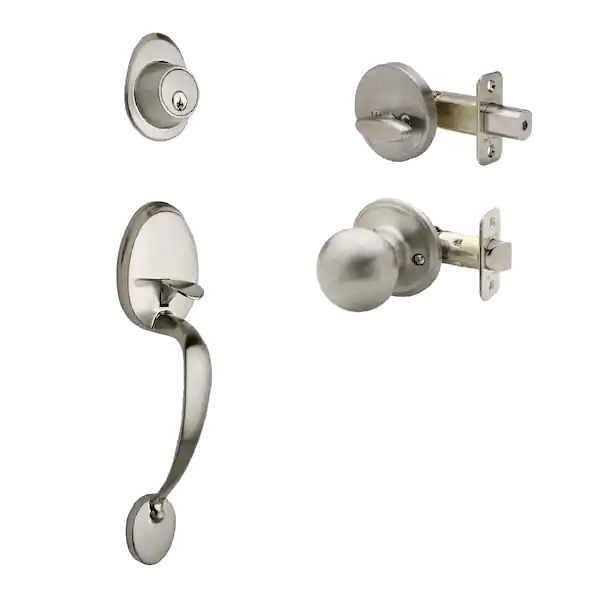 UrbanX Aftermarket Satin Trim Single Cylinder Knob Door Handleset SC1 Keyway - image 1