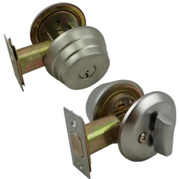 UrbanX Aftermarket Single Cylinder Heavy Duty Deadbolt With Thumb Turn Satin Chrome US26D SC1 - image 1