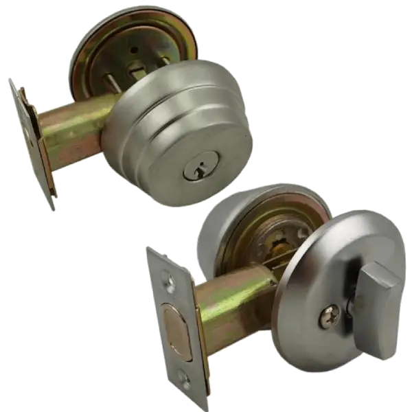 UrbanX Aftermarket Single Cylinder Heavy Duty Deadbolt With Thumb Turn Satin Chrome US26D SC1 - image 1