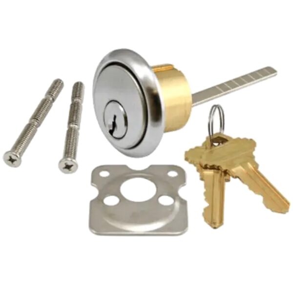 UrbanX Aftermarket Rim Cylinder US26D Satin Chrome Finish – Schlage Keyway (SC1) - image 1