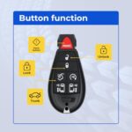UrbanX Replacement 2011-2020 Dodge Grand Caravan Key Fob – FCC: IYZ-C01C – PN: 05026591, 56046709, 56046708 – 7 Button - Image 6