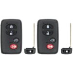 UrbanX (2-Pack) Replacement 2013 Toyota Highlander Key Fob – FCC: HYQ14AAB – PN: 89904-48110, 8990448110 – 4 Button - Image 2