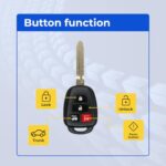 UrbanX (2-Pack) Replacement 2014-2019 Toyota Camry Corolla Key Fob – FCC: HYQ12BDM, HYQ12BEL – PN: 89070-02880 – 4 Button - Image 6