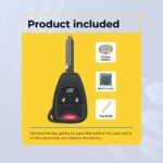 UrbanX (2-Pack) Replacement 2006-2010 Chrysler PT Cruiser Key Fob – FCC: OHT692427AA, OHT692713AA – PN: 56040649AC – 4 Button - Image 7